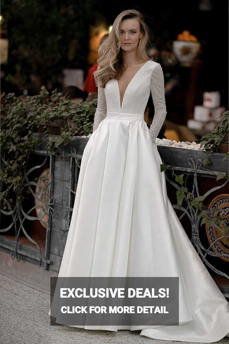 A-line Mikado Wedding Dress Koussindy – Olivia Bottega