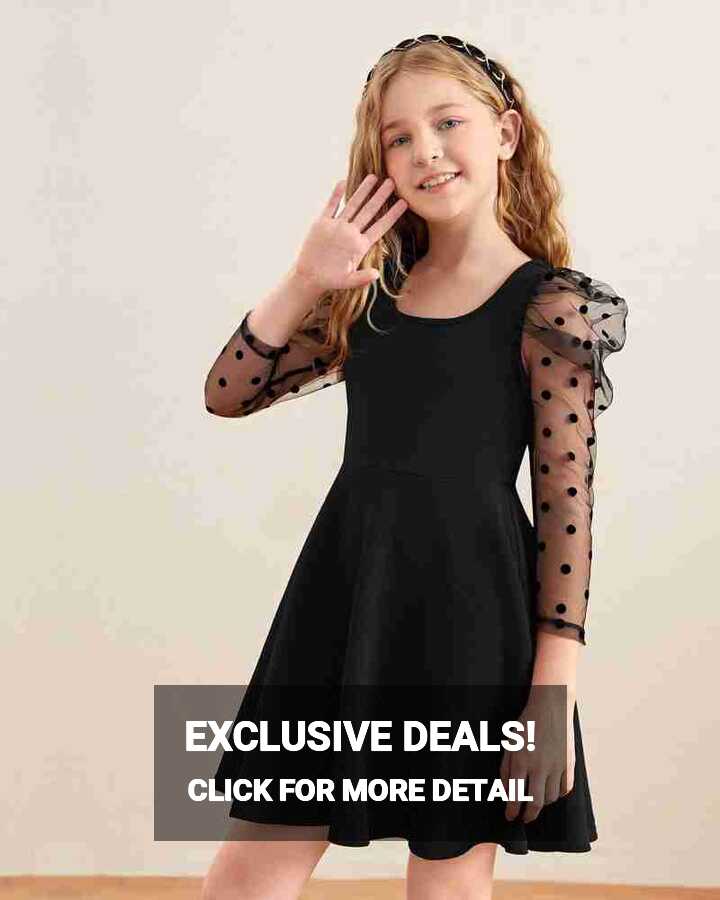 ADDYVERO Girls Above Knee Party Dress Price in India - Buy ...