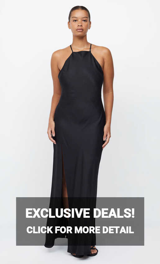 ADORE HALTER MAXI DRESS - BLACK – BEC + BRIDGE AU