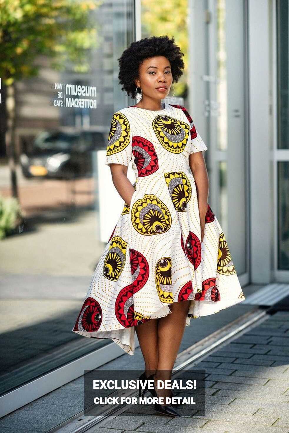 ANJOLA HIGH-LOW DRESS