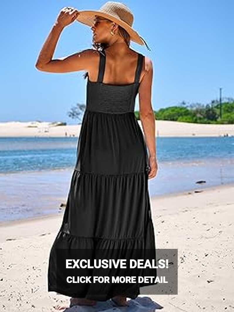 ANRABESS Women&#39;s Summer Casual Long Maxi Beach Vacation Dresses ...