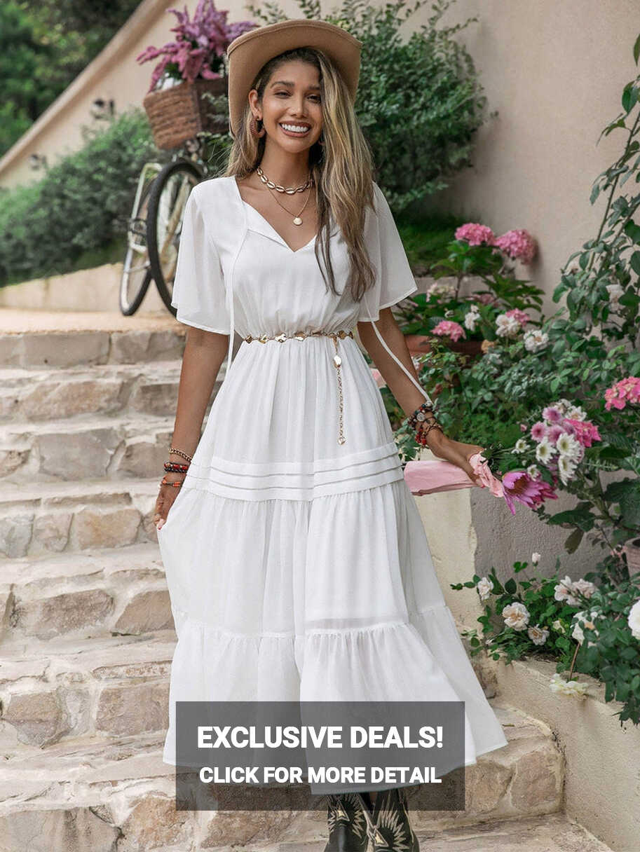 ARIANA Maxi Dress - White | Boho Gypsy Dresses | BOHEME JUNCTION