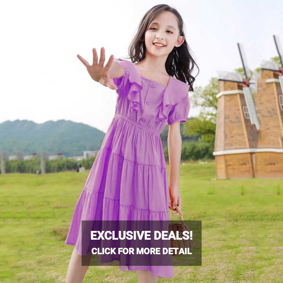 Aayomet Toddler Girl Dress Kids Pageant Flower Girl Dress Little ...