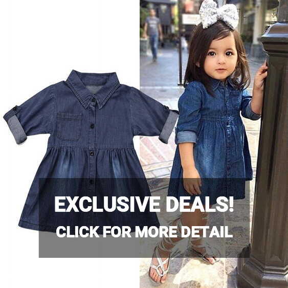 Adorable Toddler Denim Jeans Party Tutu Dress in Palestine at ILS ...