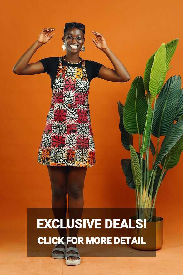 African Print Dress | Pinafore Mini | Batik | Ashanti Empress