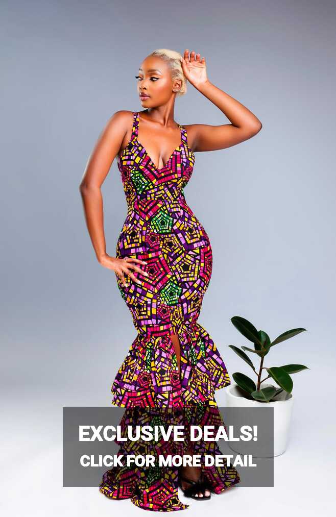 African Print Jemima Dress – Karentino-Boutique