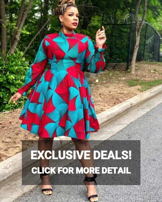 African Print Midi Dress,short Ankara Dress,african Clothing for ...