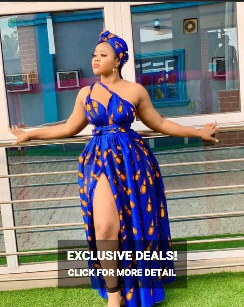 African Print Sun Dresses, Infinity Summer Dress for Women ...