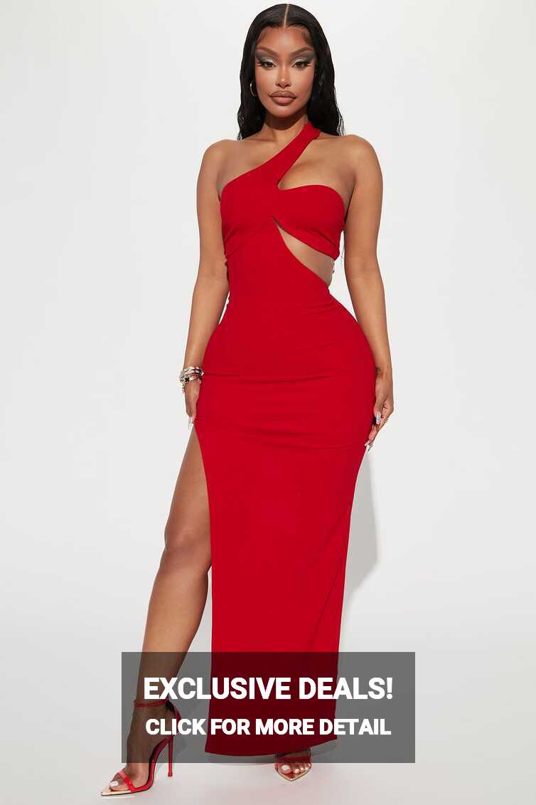 After Dinner Cocktail Maxi Dress - Red | Fashion Nova, Dresses ...