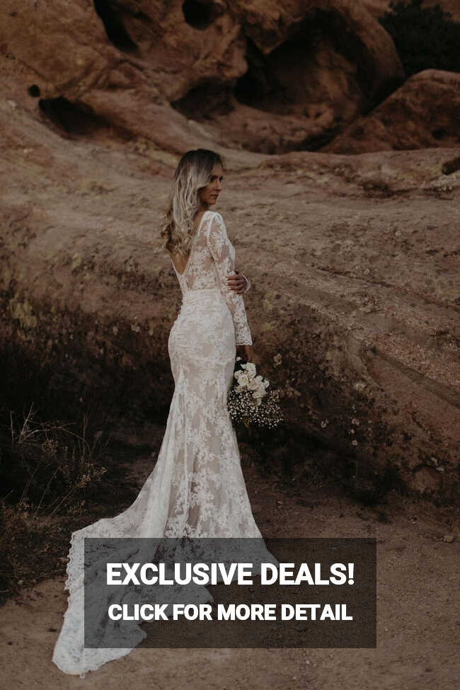 Alyssa Long Sleeve Lace Wedding Dress