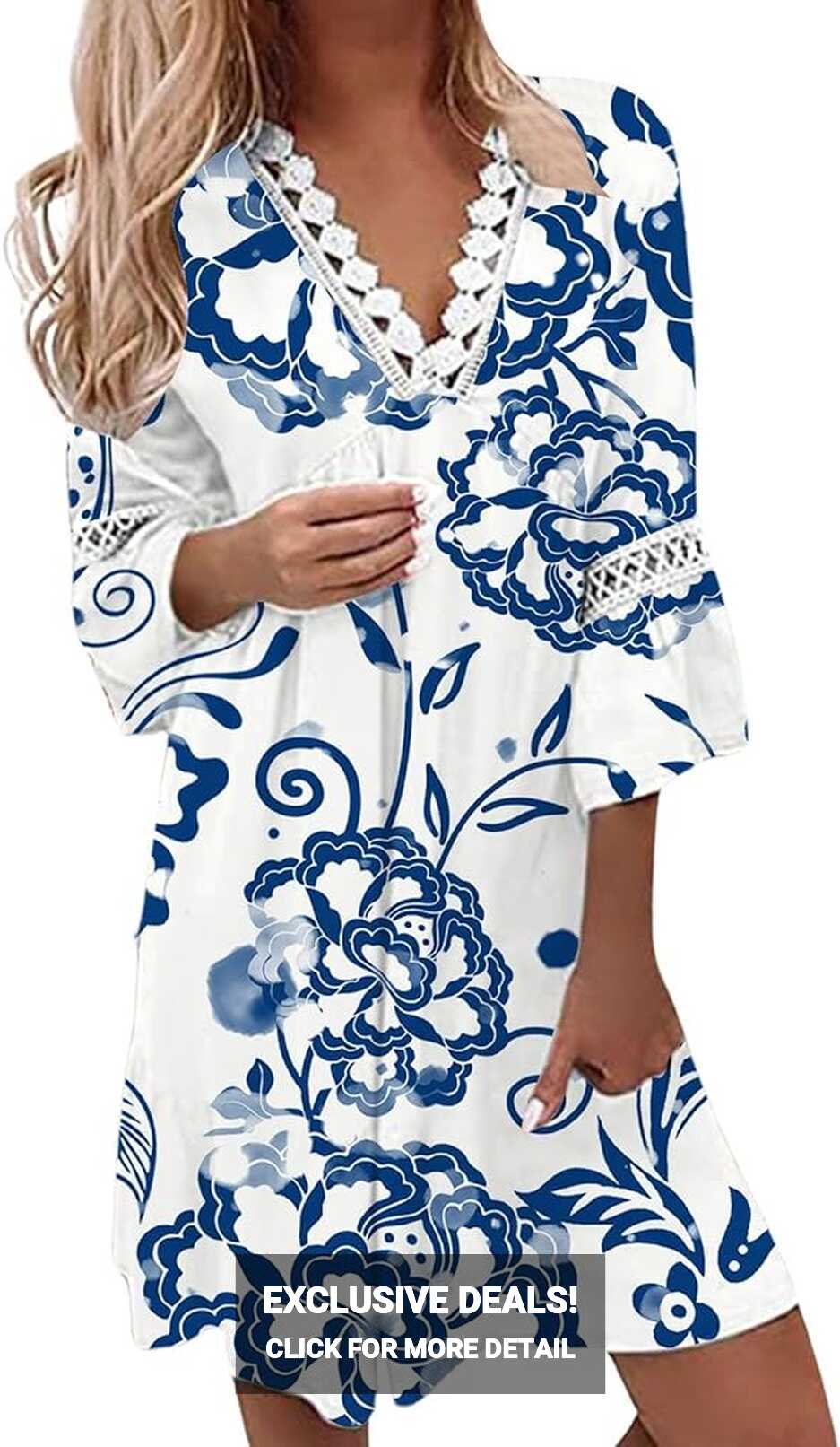 Amazon.com: Beach Dresses for Women 2024, Women&#39;s Summer Trendy ...