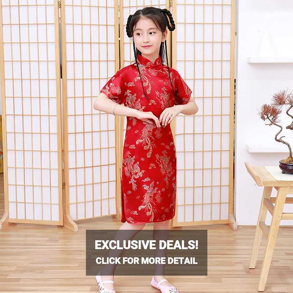 Amazon.com: Beautiful Girls Cheongsam Exquisite Chinese Cheongsams ...