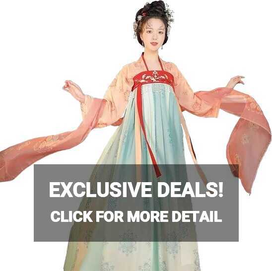 Amazon.com: Bonrina Traditional Chinese Hanfu Costume, Tang ...