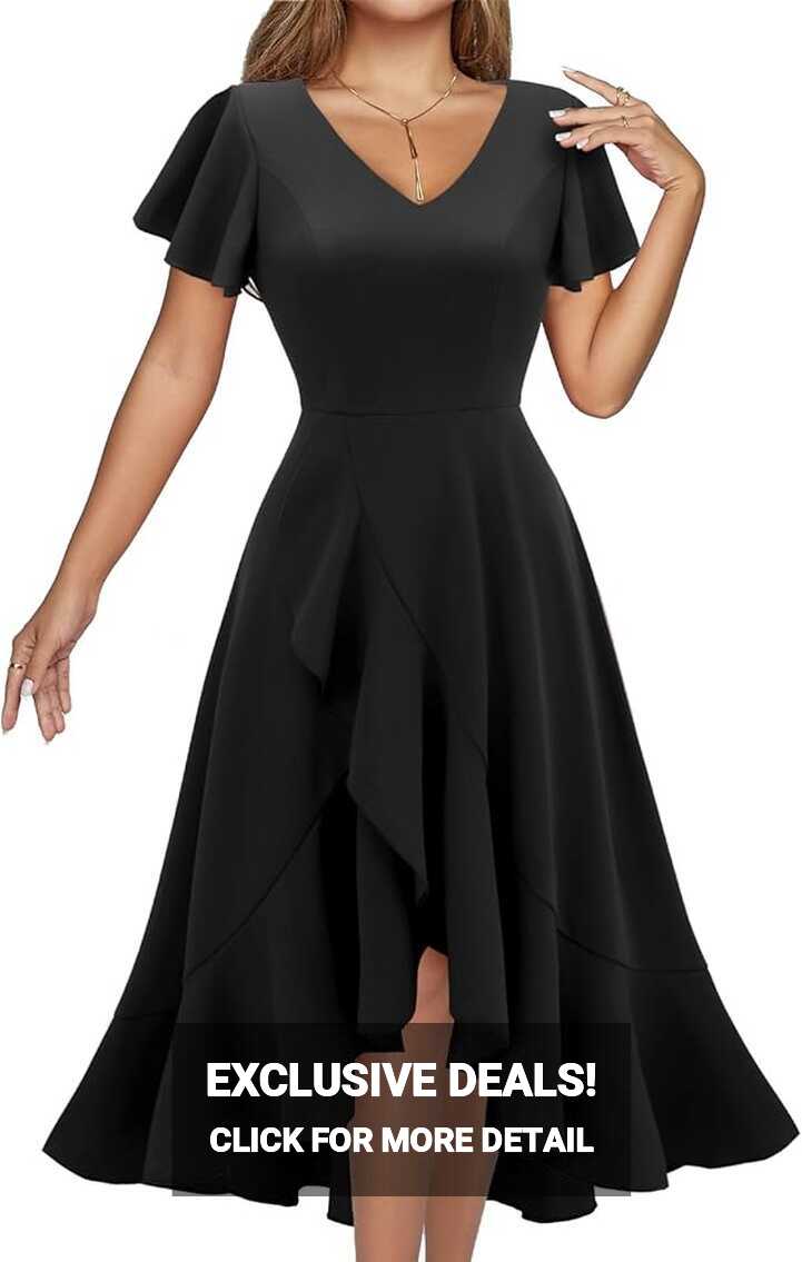 Amazon.com: DRESSTELLS Black Cocktail Dresses for Women 2024 ...