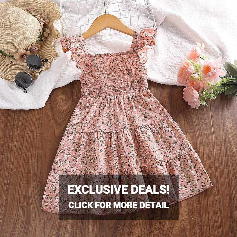 Amazon.com: Girls&#39; Dress Children&#39;s Korean Style Summer Dress ...