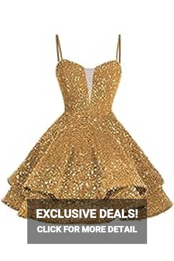 Amazon.com: Gold Sweet 16 Dresses