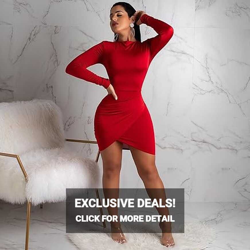 Amazon.com: Little Red Mini Dress