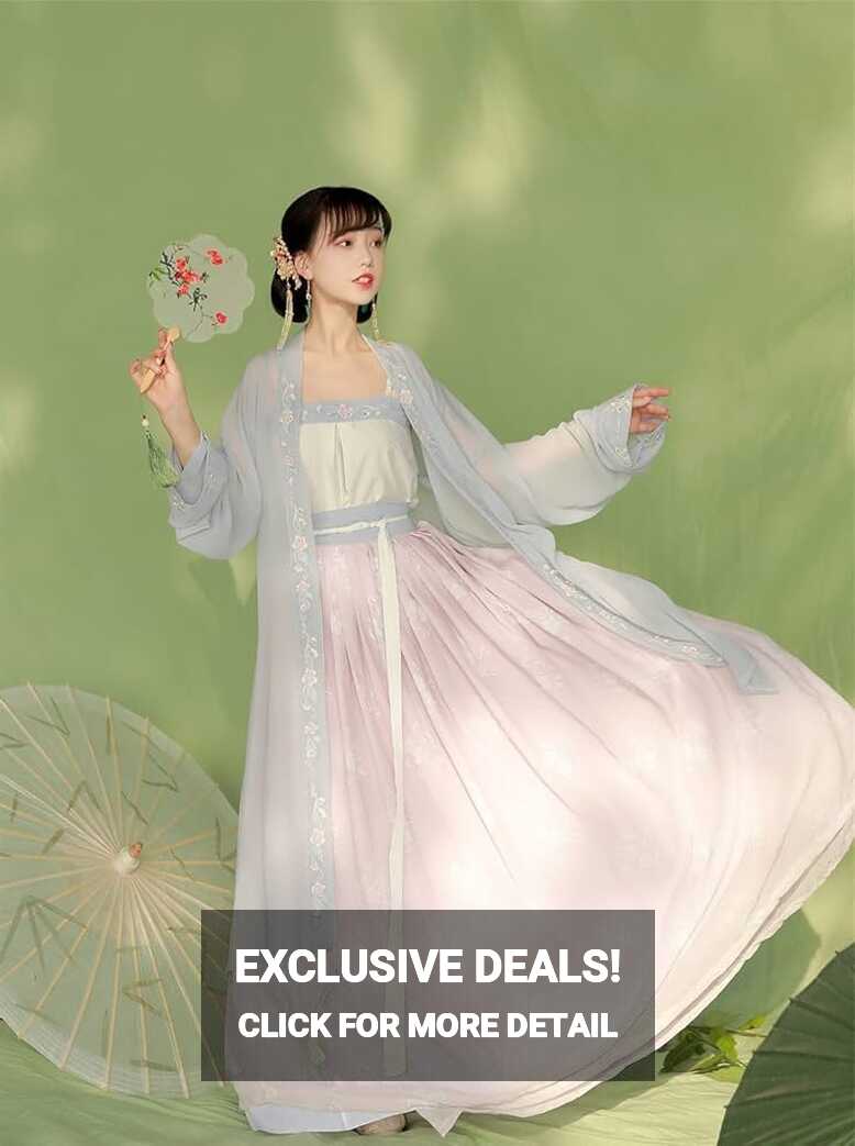 Amazon.com: Mkjuuior Chinese Hanfu Song Dynasty Princess Dress ...