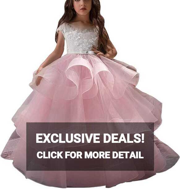 Amazon.com: MuchXi Flower Girls Pageant Dresses for Wedding ...