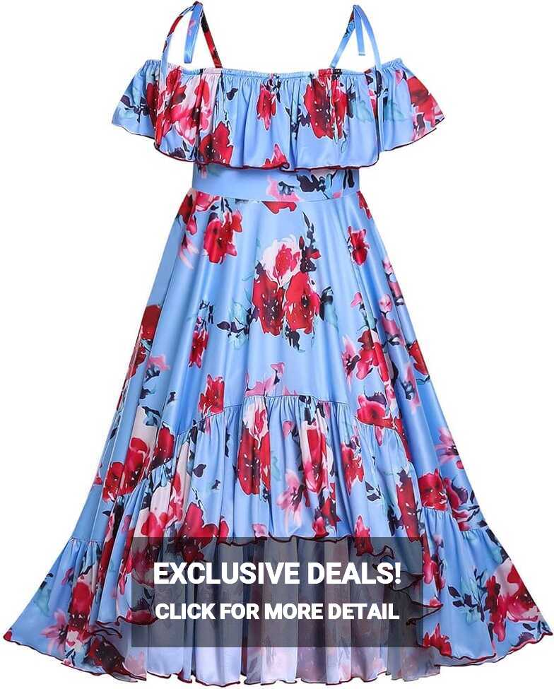 Amazon.com: Pettigirl Toddler Girls Floral Maxi Summer Beach ...