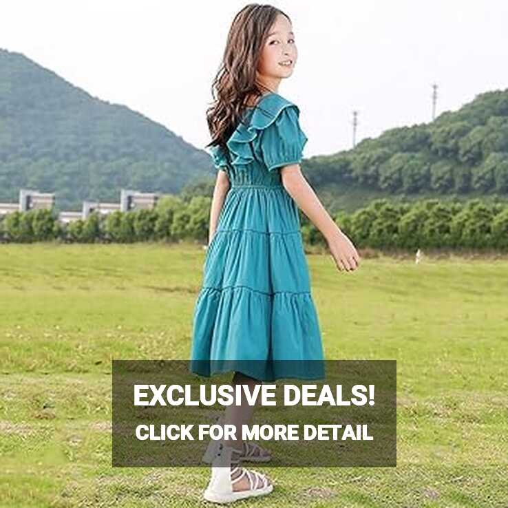 Amazon.com: QIUYI 3-14 Years Summer Dress for Kids Girls Summer ...