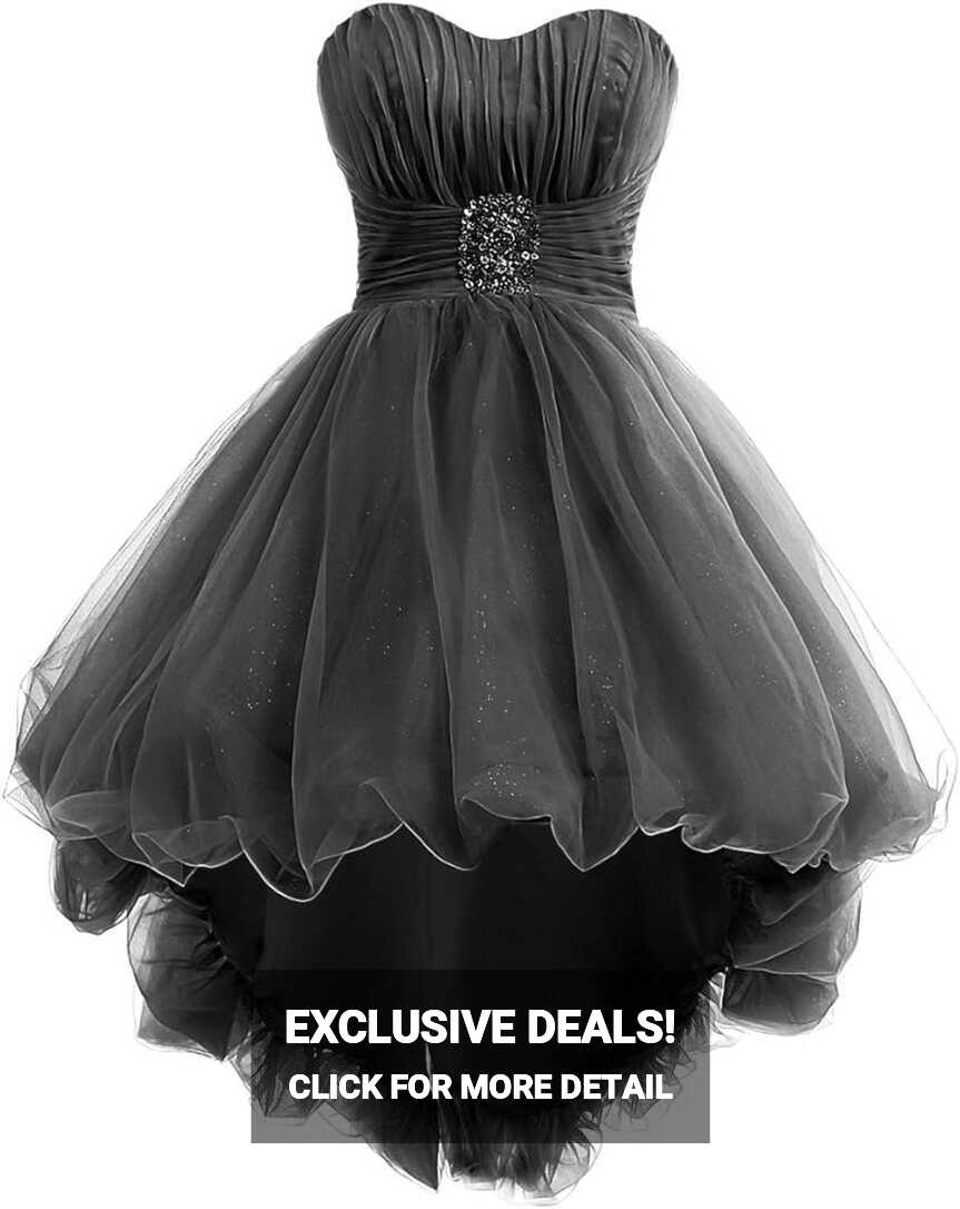 Amazon.com: RohmBridal Women&#39;s Short Front Long Back Prom ...