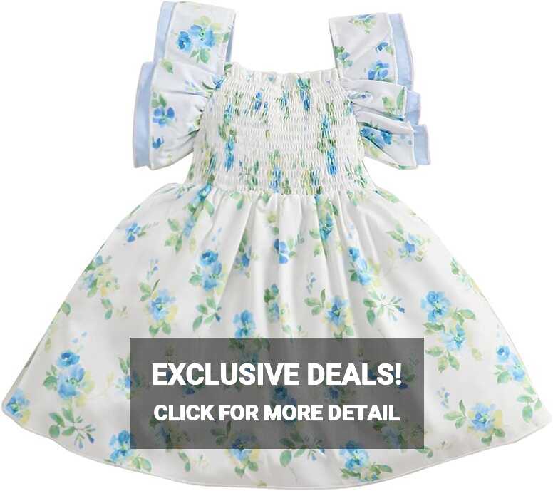 Amazon.com: Toddler Baby Girls Summer Dress Girls Spring Summer ...