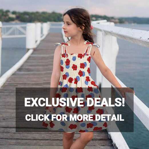 Amazon.com: Toddler Beach Casual Summer Dresses Strap Kids Baby ...