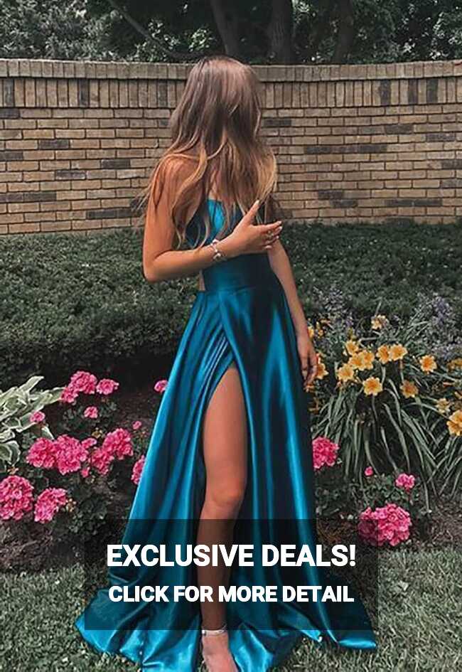 Amazon.com: Topbeals Women&#39;s Spaghetti Straps Prom Dresses V-Neck ...