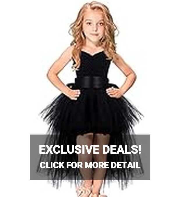 Amazon.com: Tutu Dress for Girls Tulle Dress Holiday Party Prom ...