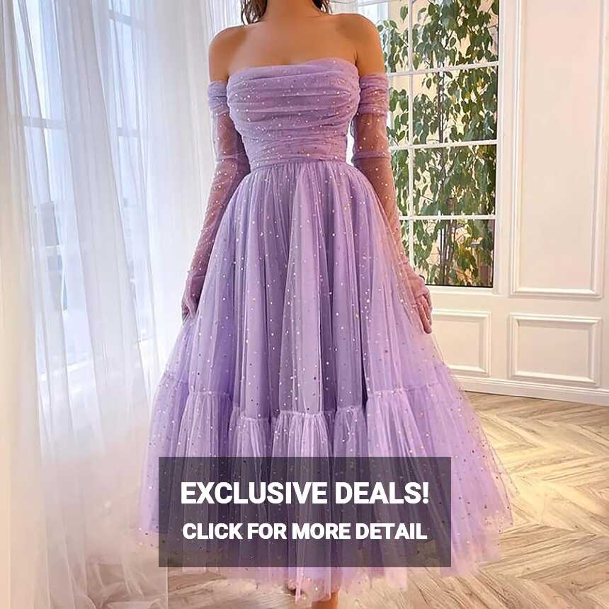 Amazon.com: Uillui Womens Tulle Sparkle Prom Dresses Teen Girls ...