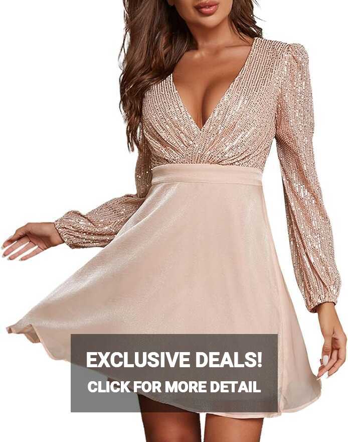 Amazon.com: Wedding Guest Dresses for Women,Formal Cocktail Dress ...