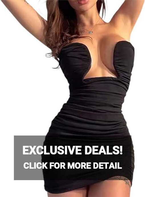 Amazon.com: Women&#39;s Sexy Summer Dress Sleeveless Bodycon Mini ...