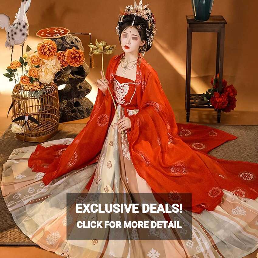 Amazon.com: Women&#39;s Tang Dynasty Hanfu, Chinese Traditional Hanfu ...