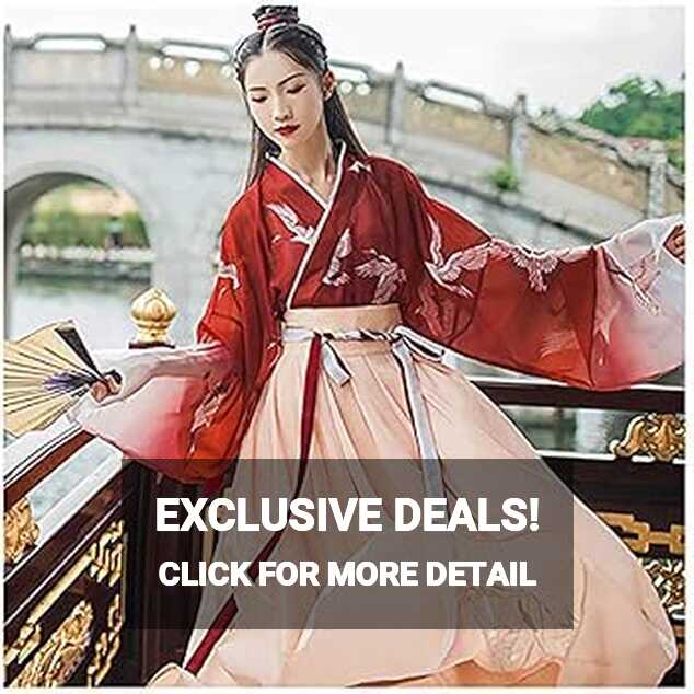 Amazon.com: Women&#39;s Traditional Chinese Hanfu Dress Chinese ...