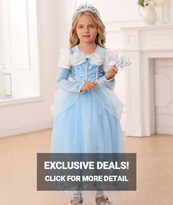 Amazon.com: iTVTi Cinderella Princess Dress Girls Halloween Party ...