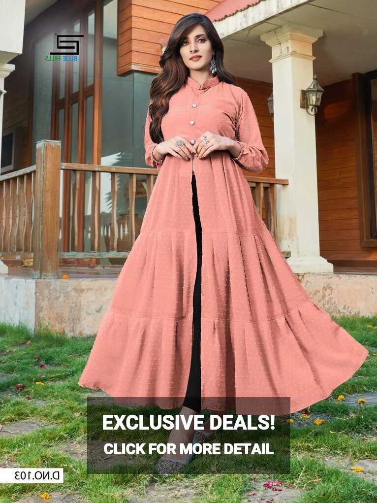 Anarkali Kurti Designer Festival Long Kurtis at Rs 550 in Surat ...