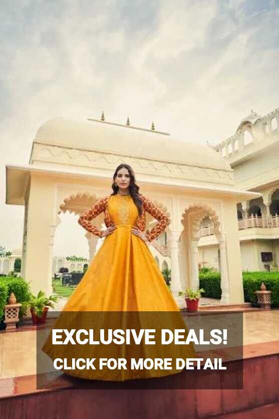 Anarkali Long Gown Beautiful Fancy Cotton Ladies Gowns For Party ...