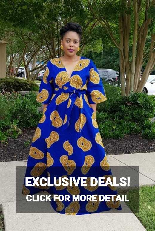 Ankara African Print Maxi Dress African Fashion Long African | Etsy