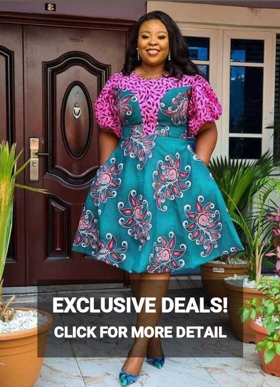 Ankara Flare Gowns for Ladies - Styles for Office, Workplace and ...