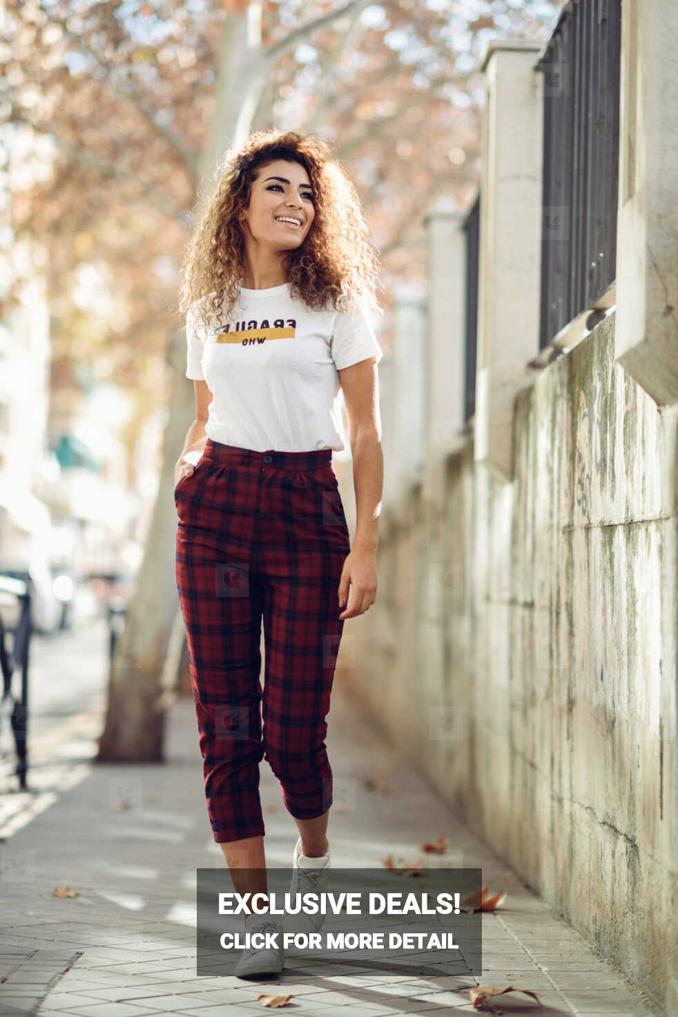 Arab girl in casual clothes in the street stock photo (185252 ...