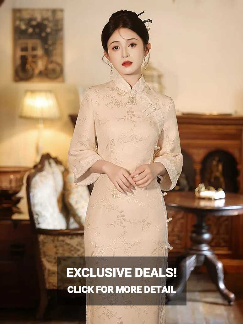 Asian Style Dress China Cheongsam Dress Elegant Party Dress ...