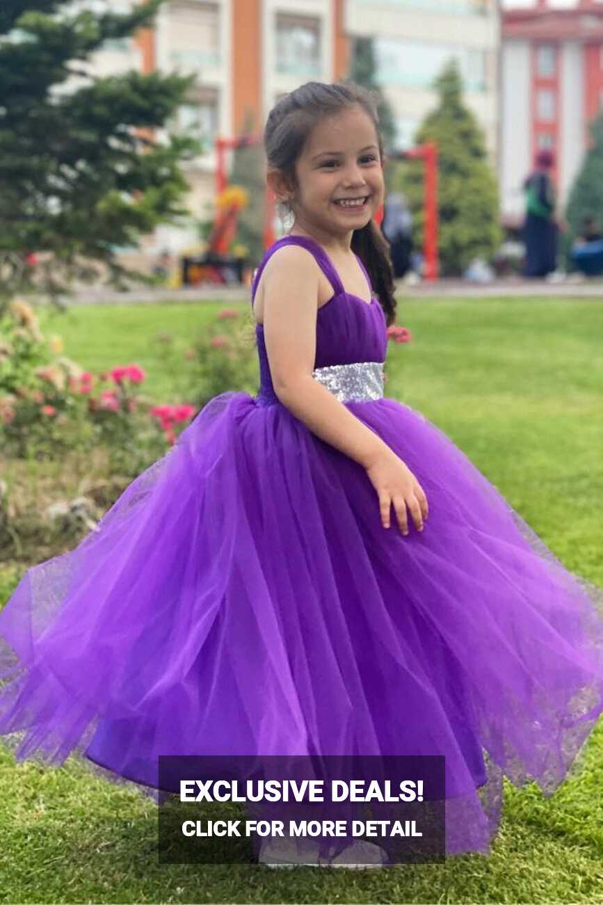 Asortik Kids Children&#39;s Purple Evening Dress Evening Dress Wedding ...