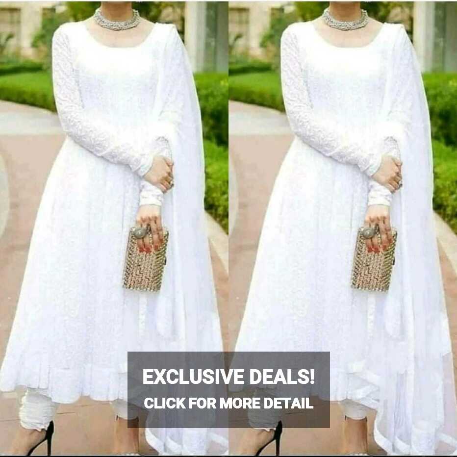 Auspicious White Color Full Stitched Anarkali Suit