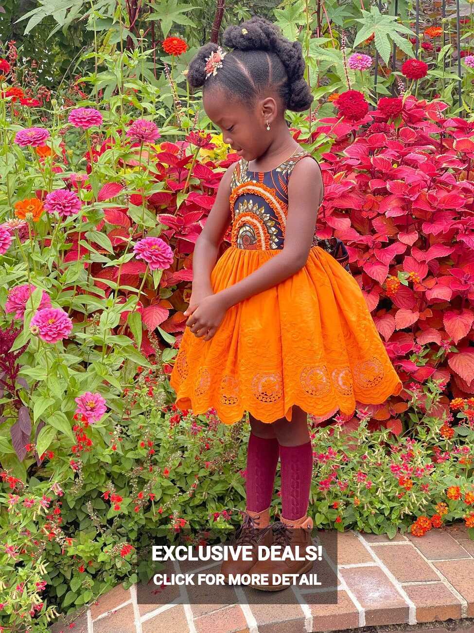 Autumn Dress - ooak | Trendy fall african print dress for girl ...