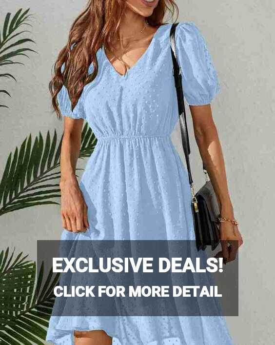 Ayush Fashion Women A-line Light Blue Dress - Buy Ayush Fashion ...