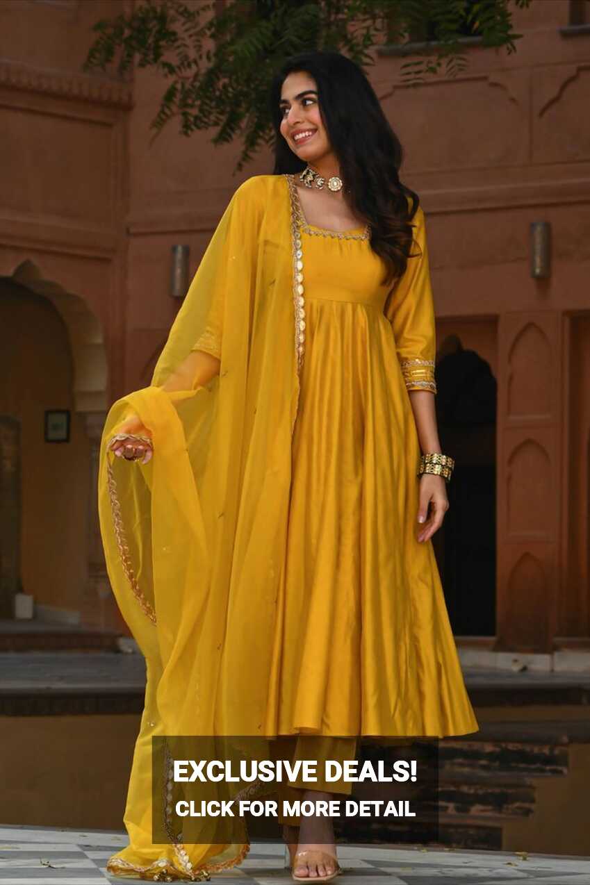 BEAUTIFUL YELLOW SALWAR SUIT