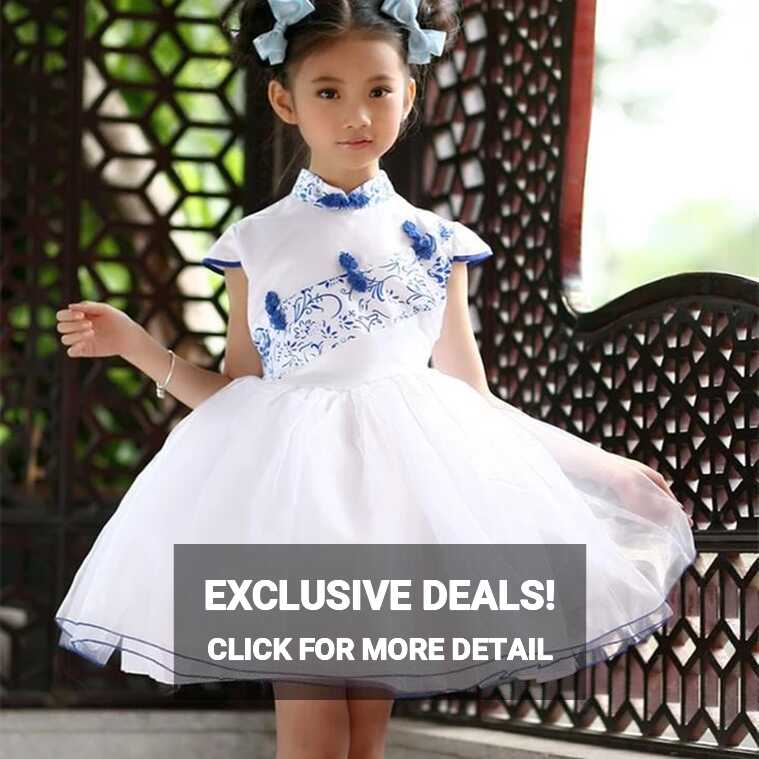 BL Chinese Style Kids Fashion Designer Dress Traditional Girls ...