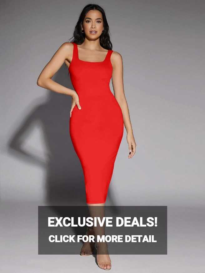 Babisa Women Bodycon Red Dress - Buy Babisa Women Bodycon Red ...