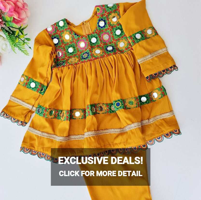 Baby Girl Afghani Shalwar Kameez | Traditional Pakistan Indian ...